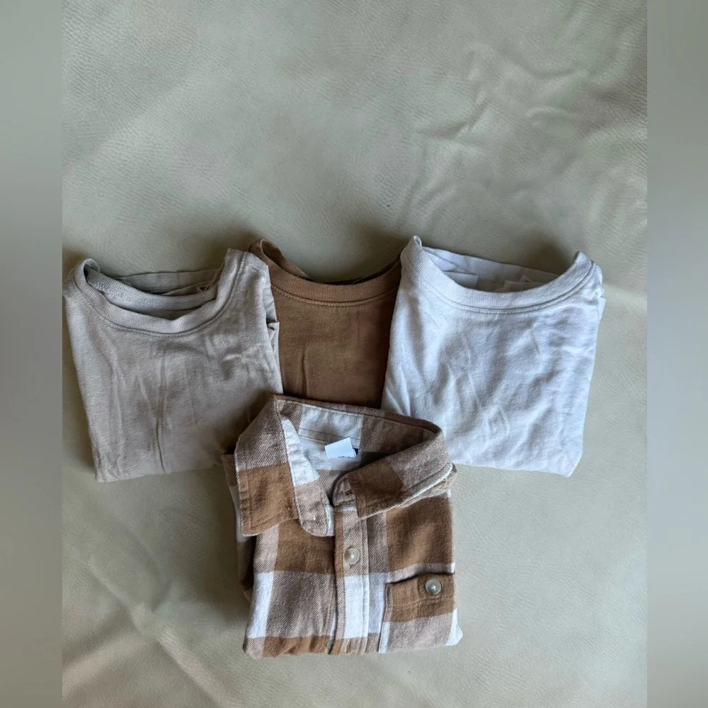 Bundle of neutral old navy boy shirts